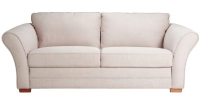 Heart of House Thornton 3 Seater Fabric Sofa Bed - Natural.